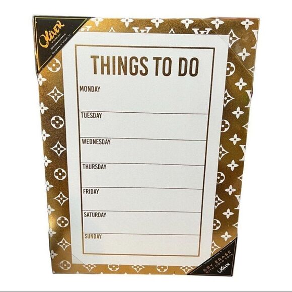 Designer Things To Do Whiteboard Calendar Tasks Chart Planner Designer Office - Picture 1 of 7